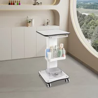 40 kg SPA Beauty Rollwagen mit Rädern, Salonwagen mit Beauty-Instrumententablett, Kosmetikerinstrumenten-Werkzeuge und Aufbewahrungswagen