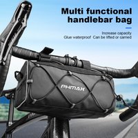 PHMAX Bike Bag 2L Large Capacity Handlebar Bag Multifunctional Portable MTB Road Cycling Frame Tube Bag Outdoor Shoulder Bag