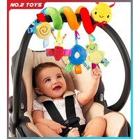 Car Seat Toys Infant Plush Hanging Toys for Babies 0 3 6 12 Months Stroller Crib Mobile Rattles Bed Winding Plush Baby Toy Gift