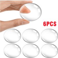 Door Knob Wall Shield Clear Soft Rubber Door Stopper Door Handle Bumper Mute Stickers Wall Protector Muffler Pad Protective Plug