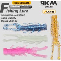 9KM 10Pcs Soft Plastic Fishing Lures Silicone Lure Saltwater Dragonfly Larva Lures
