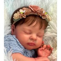 NPK New 19inch Popular Unfinished Unpaintedd Unassembled Reborn Doll Kit Esenia with cloth body DIY doll parts for Artists