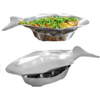 Commercial Grilled Fish Plate Fish Shaped Baking Tray Simple Fish Plate With Oven Fish Grill Aluminum Hot Pot Set For Kitchen