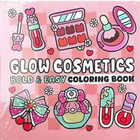 Glow Cosmetics Easy-bold Coloring Book for Adults Cute Drawing Book Perfect Gift for Christmas Party and Birthday