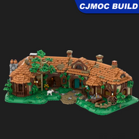 5980pcs MOC Lord Rings Movie Green Dragon Inn Model Building Blocks DIY Gift Creative Collectible Display Toy MOC-231009