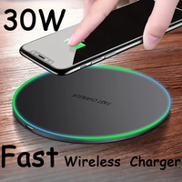 30W Wireless Charger for IPhone17 16 15 14 13 12 X XR XS Max 8 for Samsung S24 S23 S22 S10 S20 Note10 20 Xiaomi Huawei Phone image 4