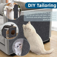 1pc 30cmx1m Wall Self-Adhesive Anti Cat Scratch Sofa Cats Scratch Protection Paws Sharpen Trimmable Carpet Cats Scratch Board
