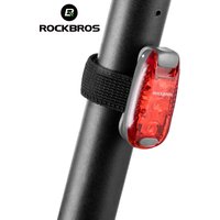 ROCKBROS Bike Tail Light Mini MTB Road Bike Light Warning Helmet Light Rear Bag light Portable Running Light Bicycle Accessories