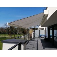 Electric Foldable Heavy Duty Awning Outdoor 6m Manual Wall Mounted Garage Retractable Sun Shade Motorized Full Cassette Awnings image 3