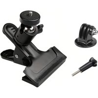 Camera Clip Clamp Flash Holder Mount with 360 Swivel Photography Ball-Head 1/4" Threaded Screw for gopro dji action Camera