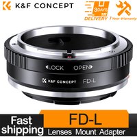 K&F CONCEPT FD-L High Precision Camera Lens Adapter Ring for Canon FD FL Lens to Leica Sigma Panasonic L Mount DSLR Camera Body