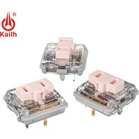 1/3/5Pcs Kailh Low Profile Choc Keyboard Switch Transparent Pink 25g DIY Linear For Low Profile Keyboard