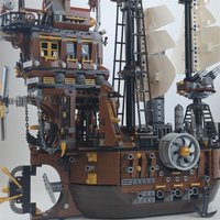 IN STOCK Creativity Toys Pirate Ship Sea Cow Boat 2741Pcs Model Building Blocks Bricks Kid Birthday Gift Compatible 70810 16002