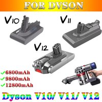 โ
Upgraded For Dyson 12800mAh 21.6V/25.2V Li-ion Battery Replacement Compatible with Dyson V10 V11 V12 Cordless Vacuum Cleaner