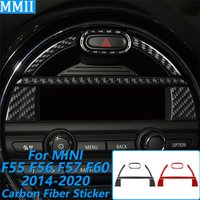 For MINI F55 F56 F57 F60 2014-2020 Carbon Fiber Central Control Warning Light Screen Panel Trim Cover Car Accessories Sticker