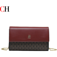 CH Crossbody Bag For Women Luxury Designer Handbag Fashion Embossed Leather Shoulder Bag Elegant Chain Clutch Bag For Daily Use