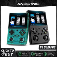 Anbernic RG 35XXPRO Retro Handheld Game Console 3.5 Inch IPS Screen Linux System Built-in 64G TF Card 5000 Games Support 5G WiF