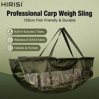 Hirisi W201 Carp Fishing Weigh Sling Foldable Floating Fish Weigh Bag with Mesh Heavy Duty Fishing Weigh in Bag for Carp Fishing