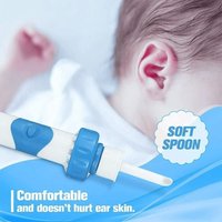 Ear Wax Removal Tool Electric Ear Cordless Safe Vibration Painless Ear Cleaner Silicon Ear Spoon Tool Set for Adults & Children