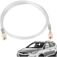 Refrigeration Charging Hoses Transparent Fluorinated Tube 1/4 SAE Thread Tube 1.2m Car Air Conditioning R134 HVAC Hoses 600-3000