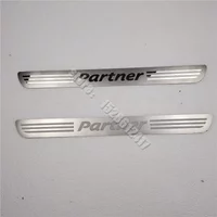 For Peugeot Partner MK2 Tepee Box Combispace 2008-2019 car Accessories Door Sill Scuff Plate Trim Threshold Pedal Guards Sticker