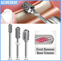 3Sizes Dental Pineapple Drill Bone Trimming Drill Crest Remover Shape Sculpte Ridge Contouring GBR Burs