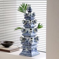 Ceramic Figurines Living Room Aesthetic Sculptures Interior Floor Decoration Art Flower Arrangement Vase Luxury Home Ornaments