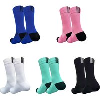 4 pairs Cycling Socks Running Quick Dry Medium Cylinder Men Sports Fitness in the Tube