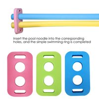 3 Pcs Swimming Pool Accessories Training Aids Holed Woggle Noodle Connector For Swimming Chairs, Training Aids, Floating Bed