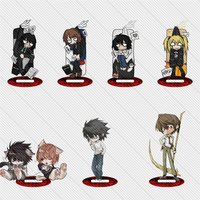 10CM Anime DEATH NOTE Acrylic Keychain Stand Model Cosplay Characters Ornament Accessories Goods Christmas Gifts