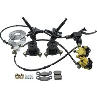 Front Hydraulic Brake Steering Strut Knuckle Spindles Wheel Hub Kit For DIY 110cc 125cc Electric ATV UTV Quad Go Kart Golf Buggy