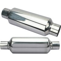 Car Exhaust System Muffler Pipe Silver 51MM 57MM 63MM 76MM Stainless Steel for Sport Racing Modified Universal Boost