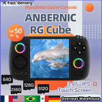 ANBERNIC RG CUBE Handheld Game Console Retro Video Player 3.95 Inch Screen WIFI Android 13 RGB Joystick8G+128G 512G PS2 Anbernic