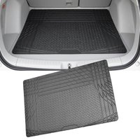 Car Trunk Mat Freely Cuttable Scratch Resistant Soft Rubber Trunk Protection Mat Waterproof Stain Resistant Non Slip