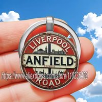 Liverpool Anfield Road Memorial - Keychain, Durable Metal Gift for Fathers, Graduates, and Sports Fans, Interesting Det