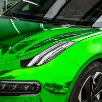 Gloss Green Chrome Mirror Vinyl Wrap Roll Air Release Stretch Adhesive Decal Film DIY Motorbike Car Wrapping Sticker
