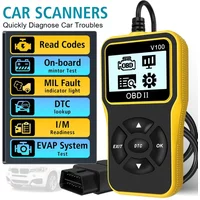 V100 Obd2 Scanner Diagnostic Tool, Check Engine Code Reader, Obd2 Scanner with Reset Function, Input/Management Preparation, Engine Auto Check Light