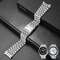 22mm Jubilee Steel Diving Strap For Casio Duro for Swordfish MDV-106 MDV-107 Sport Bracelet 2784 stainless steel bracelet