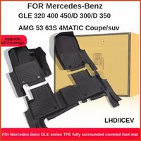 TPE Floor Mats For Mercedes Benz 2015-2025 GLE 300/d 320 350 400 450/d 4MATIC AMG 53 63S Coupe SUV Full Coverage Waterproof