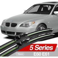 For BMW 5 Series E60 E61 2003-2010 Front Windshield Wiper Blades 2pcs Windscreen Window Accessories 2004 2005 2007 2008 2009