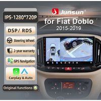 Junsun do Fiat Doblo 2015-2019 9 Cali 4GB 64GB Android 13 Car Stereo GPS Nawigacja Carplay Radio Samochodowe DSP Bluetooth FM Obsługa Sterowania Kierownicą Wejście USB AUX Gotowy do Kamery Cofania