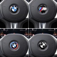 Car Steering Wheel Badge Emblem Sticker Auto Styling For BMW E46 E90 E60 F30 F10 E39 E36 E87 F20 E90 E70 M3 M5 M6 G20 G30 E93 Z3