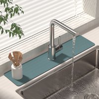 Solid Color Sink Faucet Mat Diatomite Absorbent Faucet Splash Guard Drain Pad Kitchen Bathroom Countertop Protector Rug