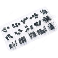 75pcs 15Model DIP IC chip Assorted kit LM358 LM386 ULN2003 LM324 NE555 MC34063 TDA2822 JRC4558 OP07 TDA2030 ULN2803 LM339 NE5532