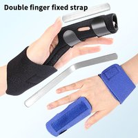 Adjustable Two Finger Brace Trigger Finger Splint Straighten Broken Bent Fingers Thumbs Mallet Splint Tenosynovitis Support