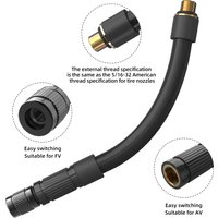CYCLAMI 8mm Bicycle Air Pump Extension Tube Pump Bicycle Hose Air Pump Connector Bike Air Pump Tire Inflator Nozzles Accessories