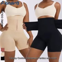 High Waist Flat Belly Belt Stretch Shapewear Slimming Panties Abdomen Control Women Body Shaper Fajas Shorts Modeling Straps