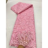 2026 High Quality African Nigerian Tulle Lace Fabric Sequins for Wedding Dress Chiffon Party Guipure Sewing cotton 5Yard JL571