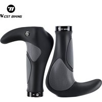AliExpress West Biking WEST BIKING Ergonomic Bike Grips Anti-slip Shock Absorption Universal MTB Bicycle Handlebar Grips Comfortable Cycling Bar Cover