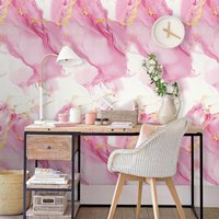 Marble Pattern Self-adhesive Wallpaper, Waterproof Wall Sticker, Decorative Wall Paper for Home Living Room Bedroom Kitchen, Mar